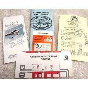 Harvey Airfield Snohomish Washington Cessna Pilot Course Flight Training Vintage